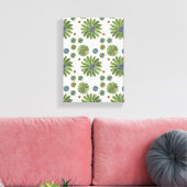 Impression sur toile tendue Abstrait Vert  (Insitu(Salon))