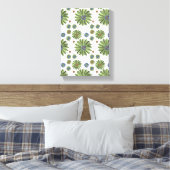Impression sur toile tendue Abstrait Vert  (Insitu(Chambre))