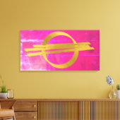 Impression sur toile tendue abstraite moderne en o (Insitu(Salon))