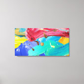 Impression sur toile tendue Art mural abstrait ble (Recto)
