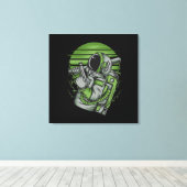 Impression sur toile tendue Astronaute Statut (Insitu (Plancher de Bois))