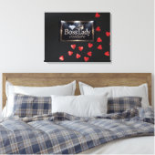 Impression sur toile tendue Boss Lady Hearts (Insitu(Chambre))