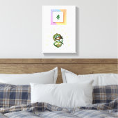 Impression sur toile tendue Cadre Lignes abstraite (Insitu(Chambre))