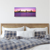 Impression sur toile tendue - Chicago Skyline (Insitu(Chambre))