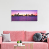 Impression sur toile tendue - Chicago Skyline (Insitu(Salon))