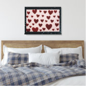 Impression sur toile tendue Cœurs (Insitu(Chambre))