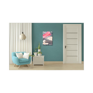 Impression sur toile tendue Collage Abstrait Gris