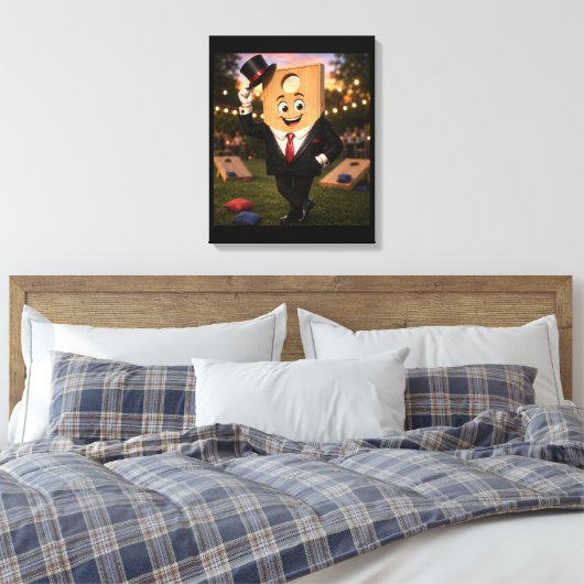 Impression sur toile tendue Cornhole Man (Insitu(Chambre))