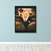 Impression sur toile tendue Cornhole Man (Insitu (Plancher de Bois))