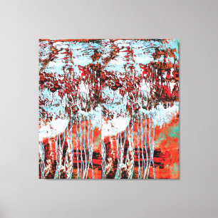 Impression sur toile tendue – Corrosion Pulse