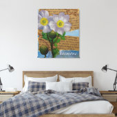 Impression sur toile tendue d'anémone (Insitu(Chambre))