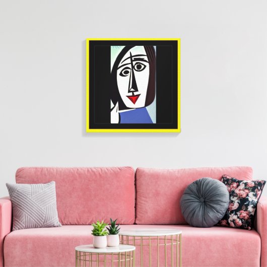 Impression sur toile tendue d'art abstrait (Insitu(Salon))