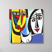 Impression sur toile tendue d'art abstrait (Recto)