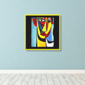 Impression sur toile tendue d'art abstrait (Insitu (Plancher de Bois))