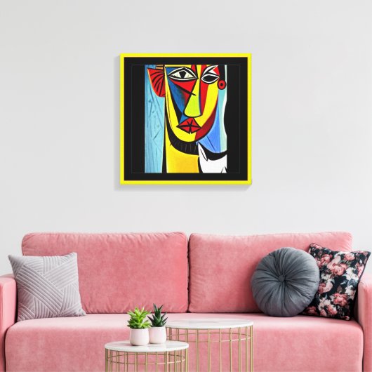 Impression sur toile tendue d'art abstrait (Insitu(Salon))