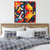 Impression sur toile tendue d'art moderne (Insitu(Chambre))