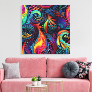 Impression sur toile tendue d'art moderne