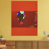 Impression sur toile tendue de carte elfique (Insitu(Salon))