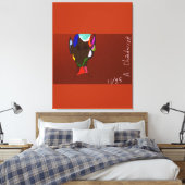 Impression sur toile tendue de carte elfique (Insitu(Chambre))