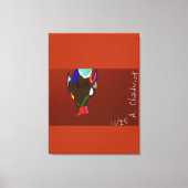 Impression sur toile tendue de carte elfique (Recto)