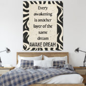 Impression sur toile tendue de citation d'art de r (Insitu(Chambre))