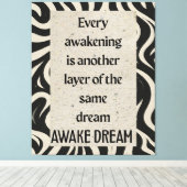 Impression sur toile tendue de citation d'art de r (Insitu (Plancher de Bois))