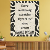 Impression sur toile tendue de citation d'art de r (Insitu(Salon))