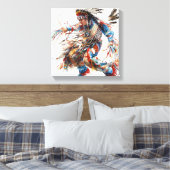 Impression sur toile tendue de danseur amérindien (Insitu(Chambre))