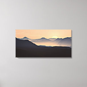 Impression sur toile tendue de la silhouette des m