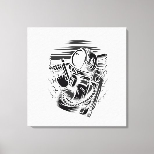Impression sur toile tendue de l'état d'astronaute (Recto)