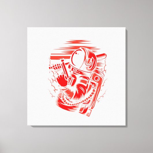 Impression sur toile tendue de l'état d'astronaute (Recto)