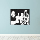 Impression sur toile tendue de l'état d'astronaute (Insitu (Plancher de Bois))