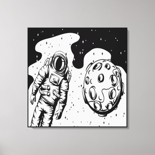 Impression sur toile tendue de l'état d'astronaute (Recto)
