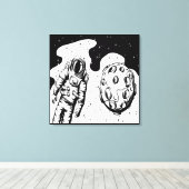 Impression sur toile tendue de l'état d'astronaute (Insitu (Plancher de Bois))
