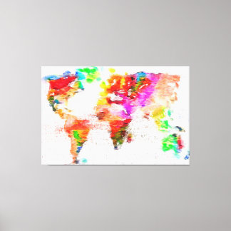 Impression sur toile tendue de mon monde coloré