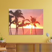 Impression sur toile tendue de photo de coucher de (Insitu(Salon))