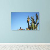 Impression sur toile tendue de plante de cactus en (Insitu (Plancher de Bois))