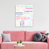 Impression sur toile tendue de typographie de gymn (Insitu(Salon))