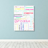 Impression sur toile tendue de typographie de gymn (Insitu (Plancher de Bois))