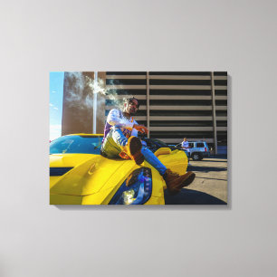 Impression sur toile tendue de voiture de luxe
