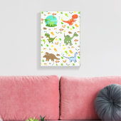 Impression sur toile tendue Dinosaure (Insitu(Salon))