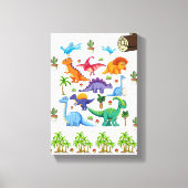Impression sur toile tendue Dinosaure faune (Recto)