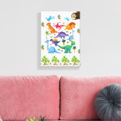 Impression sur toile tendue Dinosaure faune (Insitu(Salon))