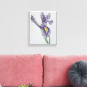 Impression sur toile tendue d'iris (Insitu(Salon))
