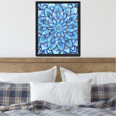 Impression sur toile tendue du mandala au crayon d (Insitu(Chambre))