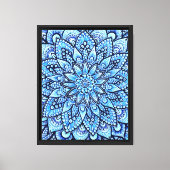 Impression sur toile tendue du mandala au crayon d (Recto)