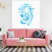Impression sur toile tendue du statut d'astronaute (Insitu(Salon))