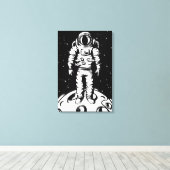 Impression sur toile tendue du statut d'astronaute (Insitu (Plancher de Bois))