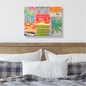 Impression sur toile tendue d'un bateau à voile tr (Insitu(Chambre))