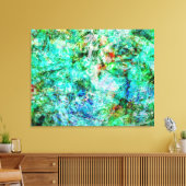 Impression sur toile tendue en bleu Clément, bleu (Insitu(Salon))